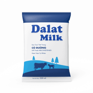 Sữa Tiệt Trùng Có Đường 220ml Dalat Milk